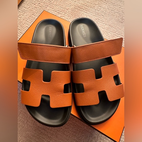 Hermes chypre natural color with pebbled leather - Picture 2 of 7